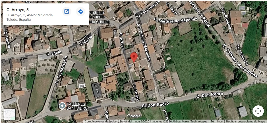 Mapa de ubicación de Casa Rural Arroyo 5 en Mejorada, Toledo